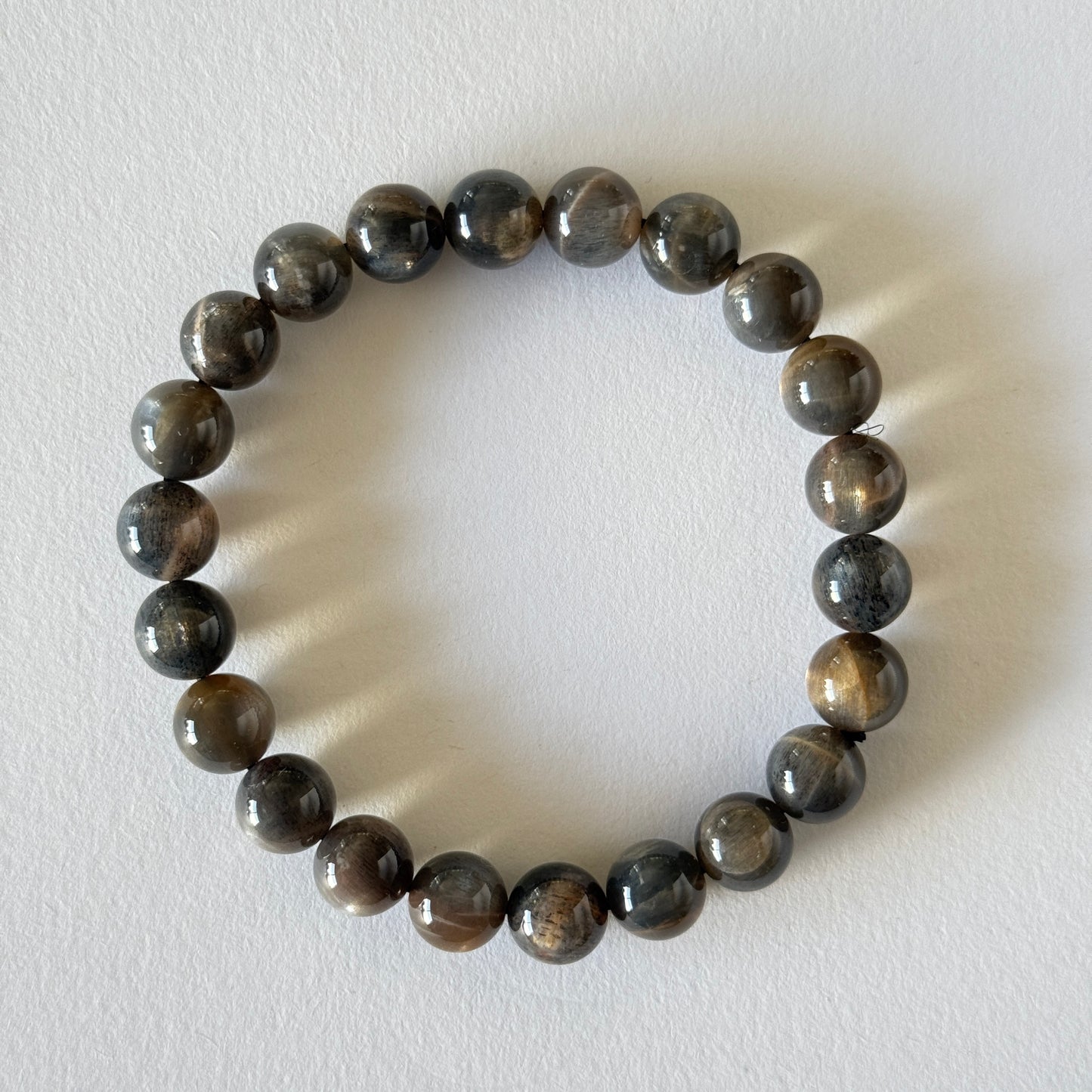 High Grade Natural Black Moonstone Bracelet – 7 mm / 10 mm