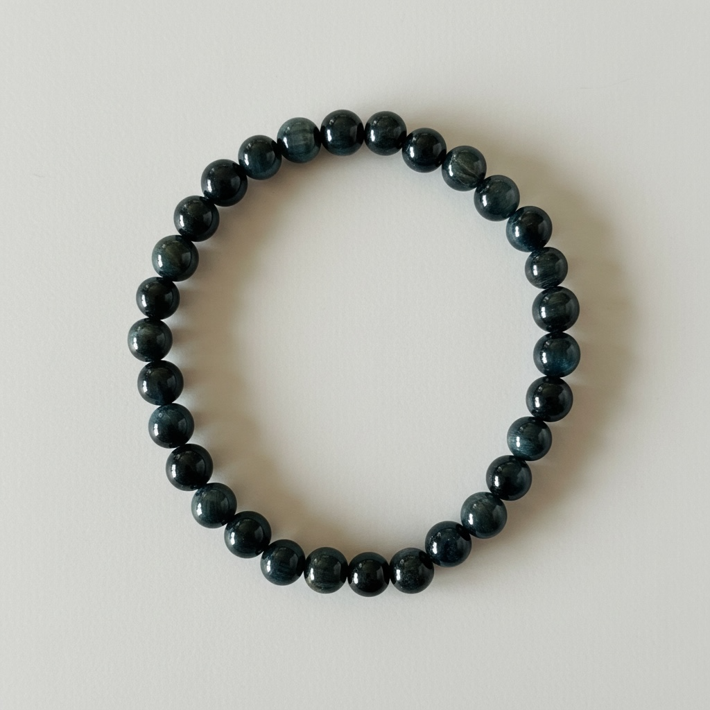 High Grade Natural Blue Tiger Eye Bracelet – 6 mm / 8 mm / 10 mm / 12 mm
