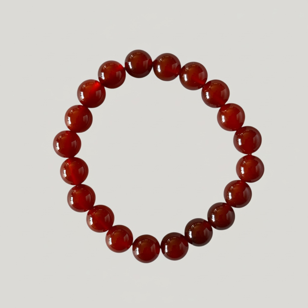High Grade Natural Carnelian Bracelet – 6 mm / 8 mm / 10 mm