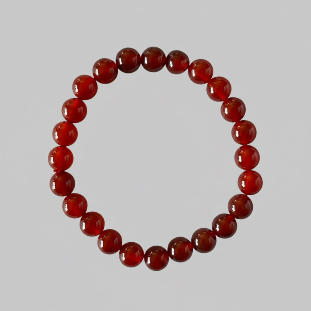 High Grade Natural Carnelian Bracelet – 6 mm / 8 mm / 10 mm