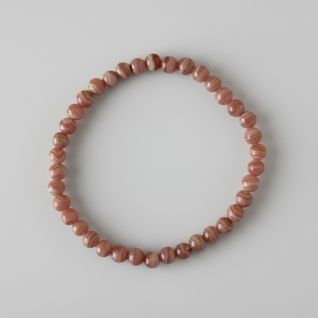 Rhodochrosite Bracelet – Natural 4 mm Beads | Self-Love & Emotional Healing Crystal