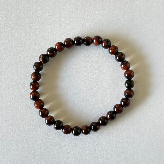 High Grade Natural Red Tiger Eye Bracelet – 6 mm / 8 mm / 10 mm