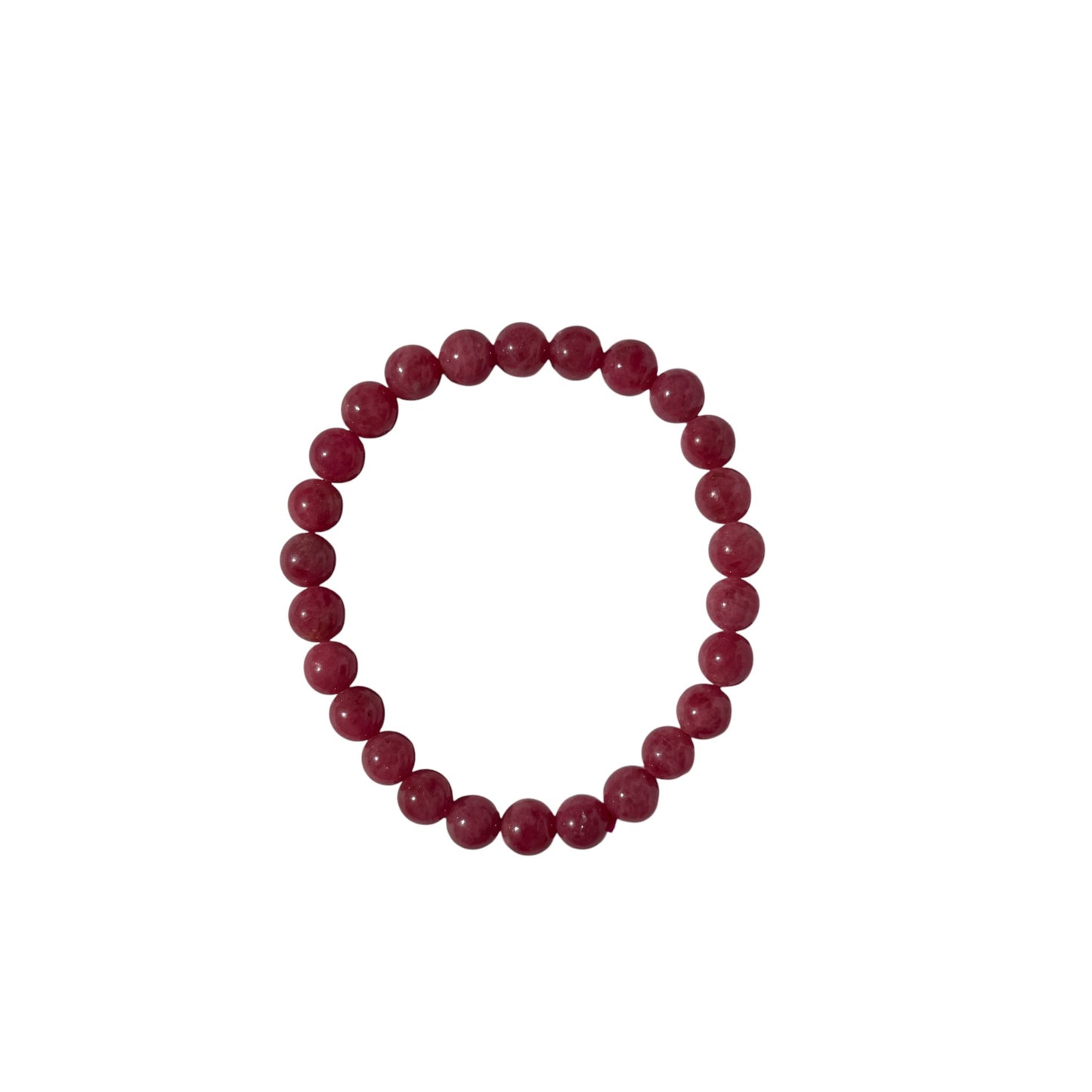 High Grade Natural Rhodonite Bracelet – 6 mm / 7 mm / 8 mm