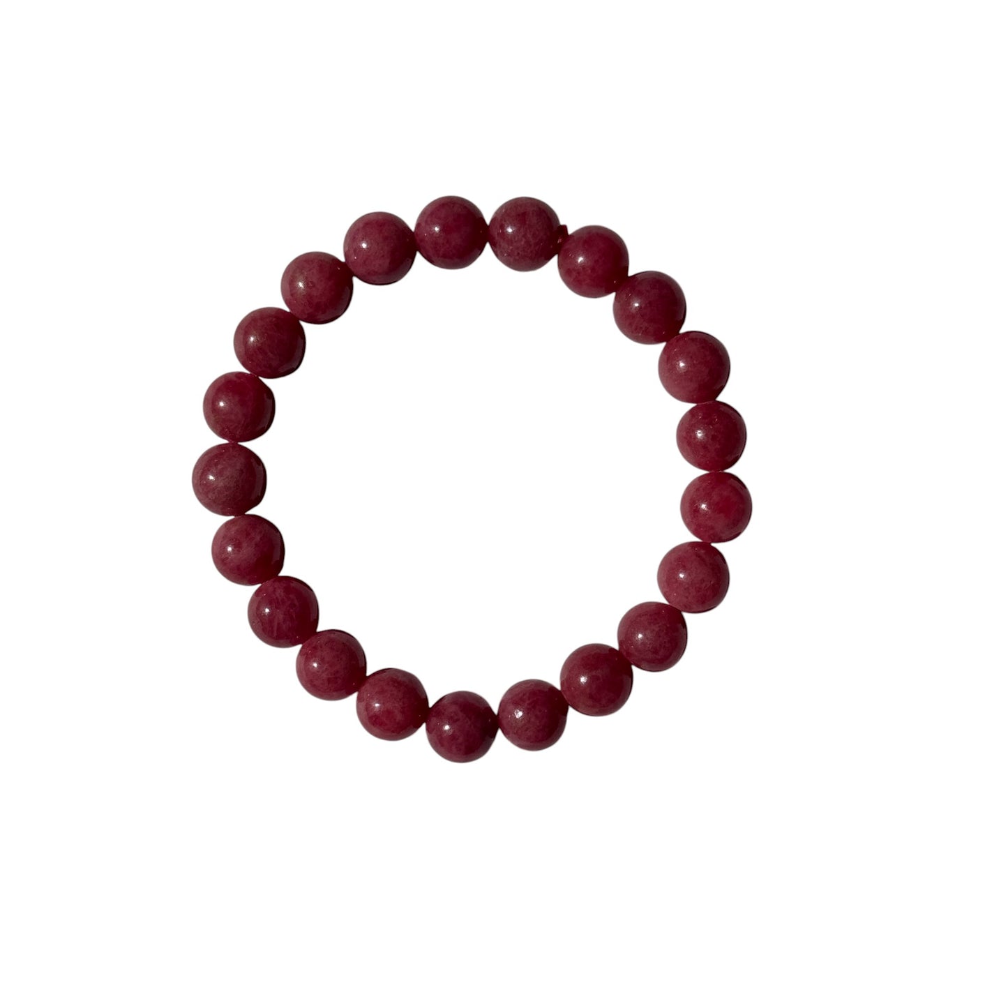 High Grade Natural Rhodonite Bracelet – 6 mm / 7 mm / 8 mm
