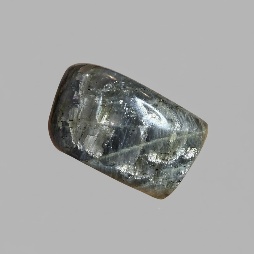 Purple Labradorite Freeform – Spectrolite-Style Flash • 9 x 6 x 4.5 cm • 550 g